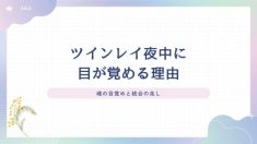 ツインレイ 夜中 目が覚める