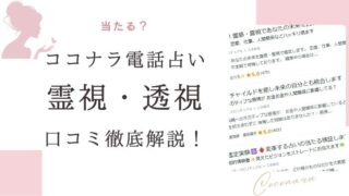 ココナラ電話占い　霊視・透視