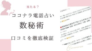 ココナラ電話占い数秘術