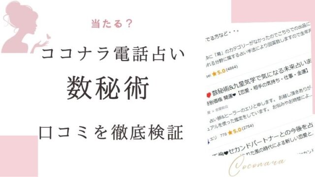 ココナラ電話占い数秘術
